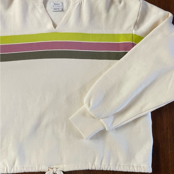 RVCA - Retro Oversized Fleece Colorbock Top - Picture 5 of 6